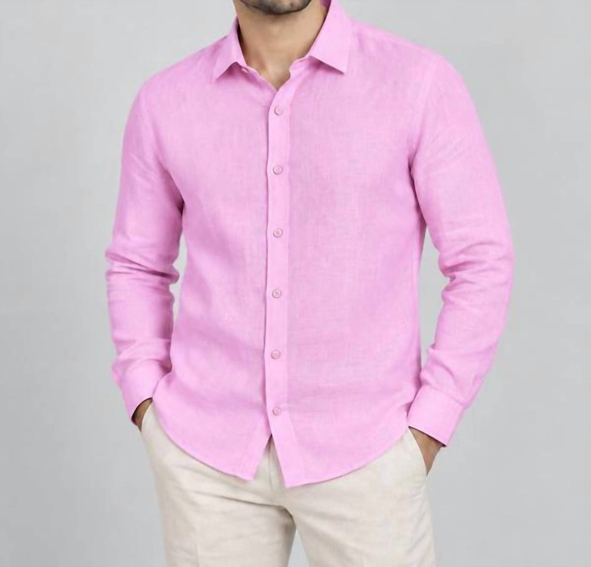 Eight X - Men's Linen Button down Shirt