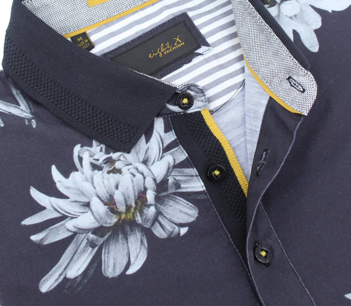 Eight X - Men's Yellow In Bloom Polo