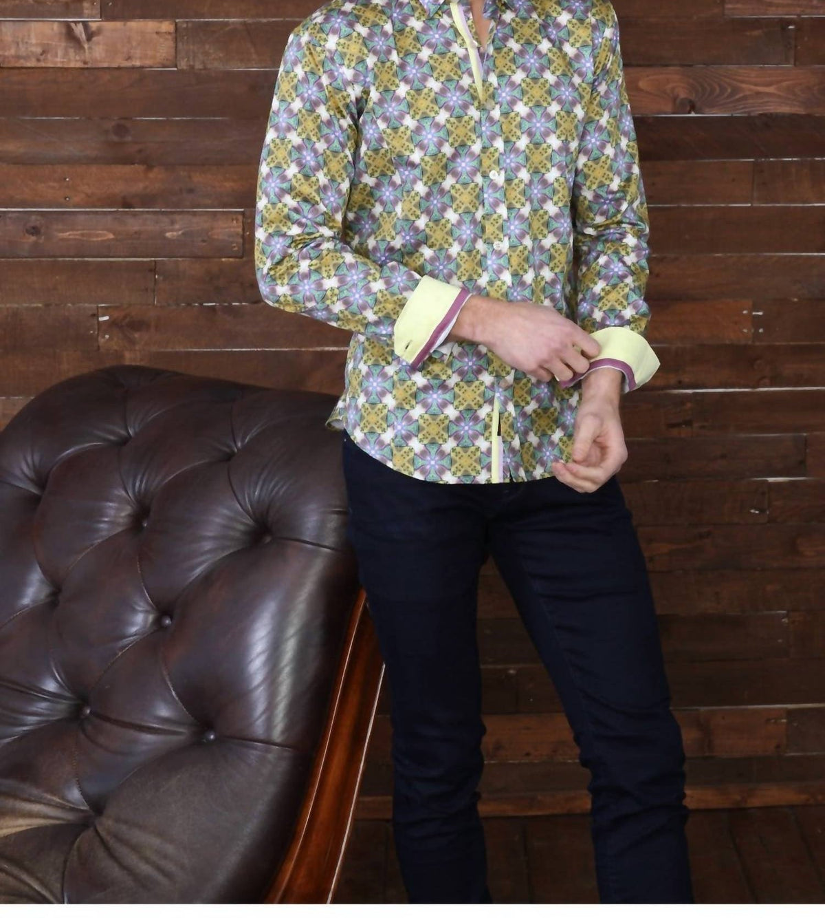 Eight X - Pattern Button Down Shirt