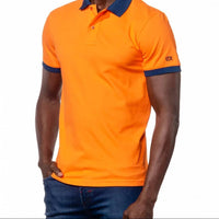 Eight X - Double Sided Grid Print Collar Polo