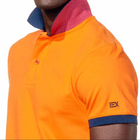Eight X - Double Sided Grid Print Collar Polo