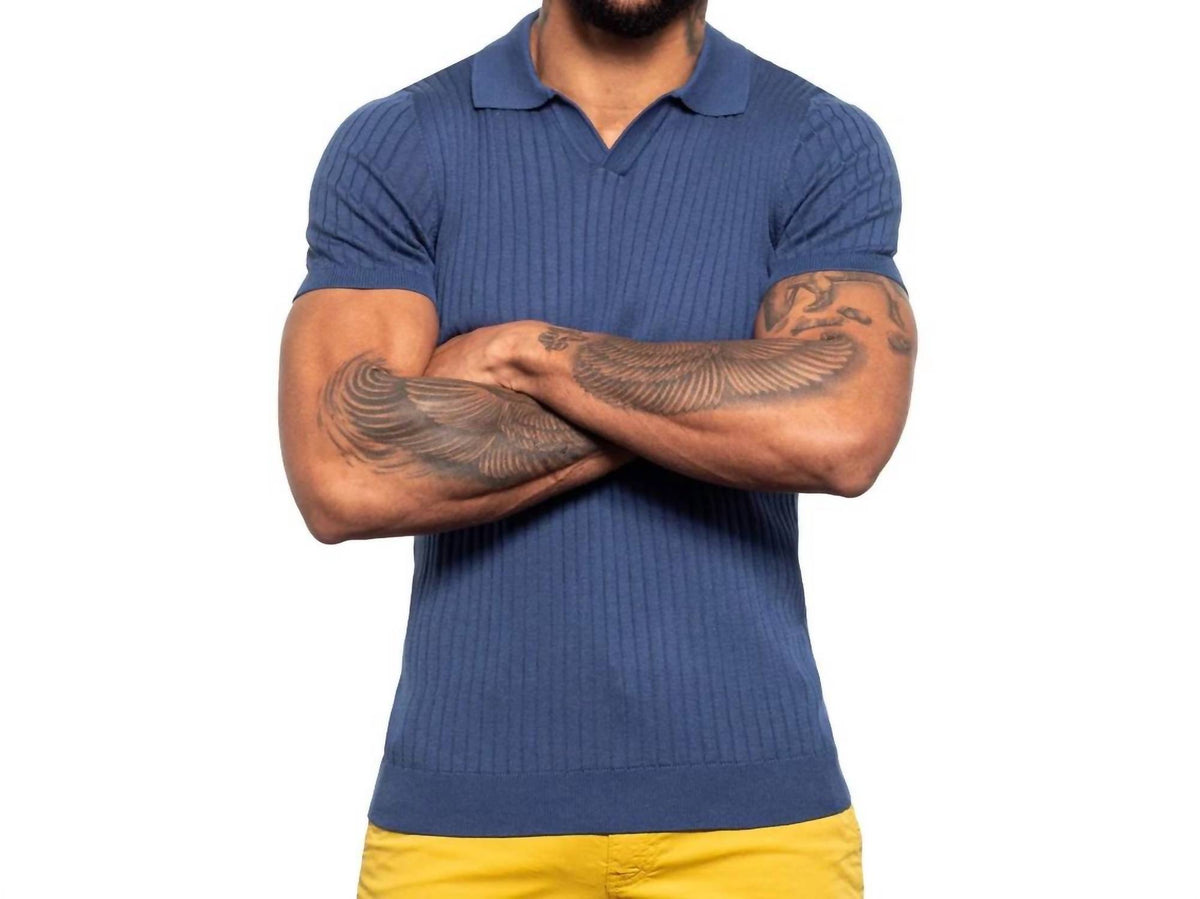 Eight X - Ribbed Knit Polo
