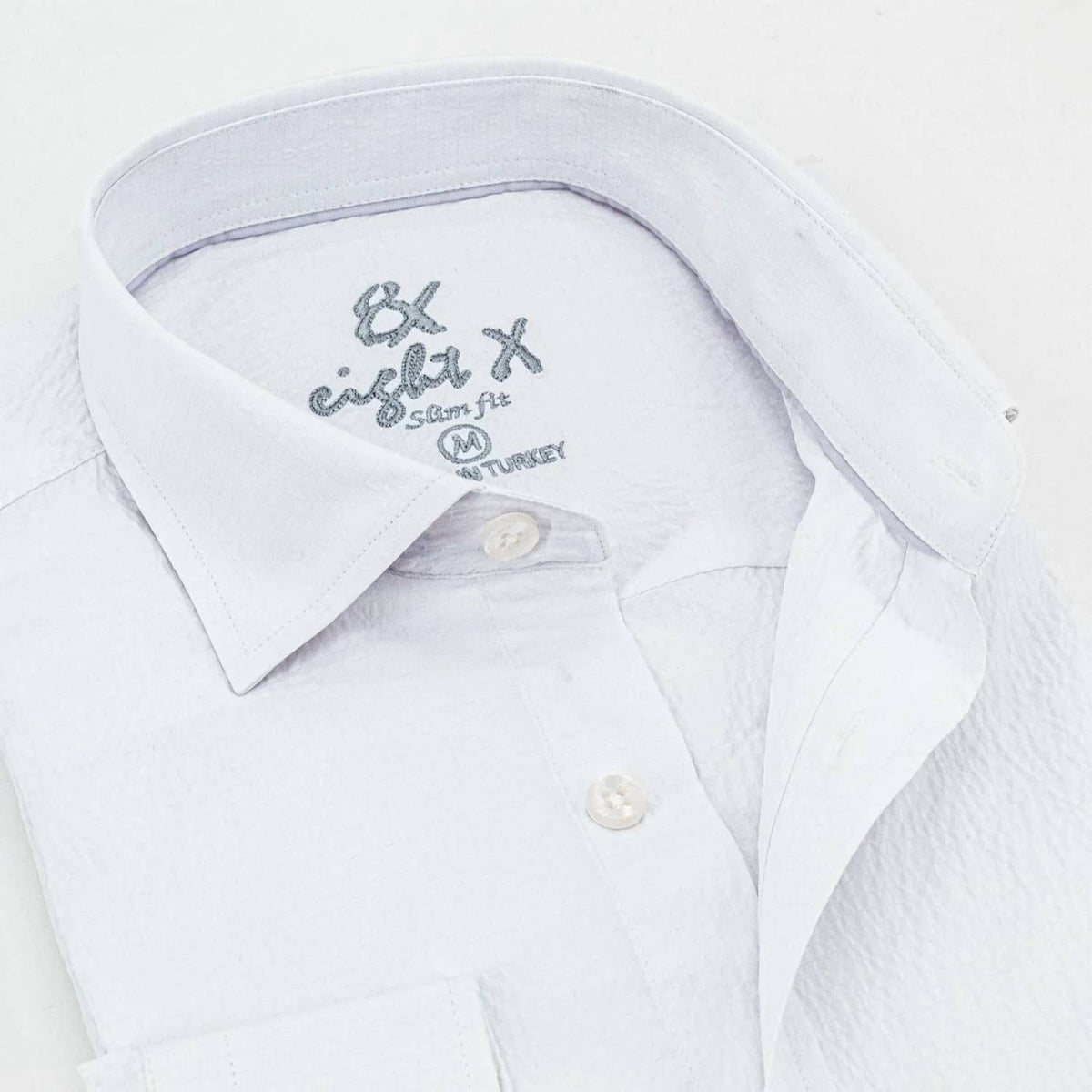 Eight X - Seersucker Solid Button Down Shirt