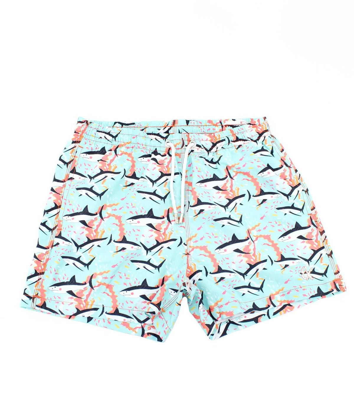 Eight X - Shark Print Swim Trunks