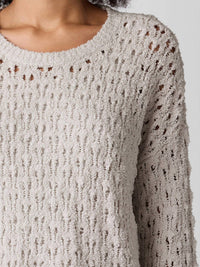 Eileen Fisher - Cotton Fluff Bracelet Sleeve Top - blouses - clothing - cotton - blend