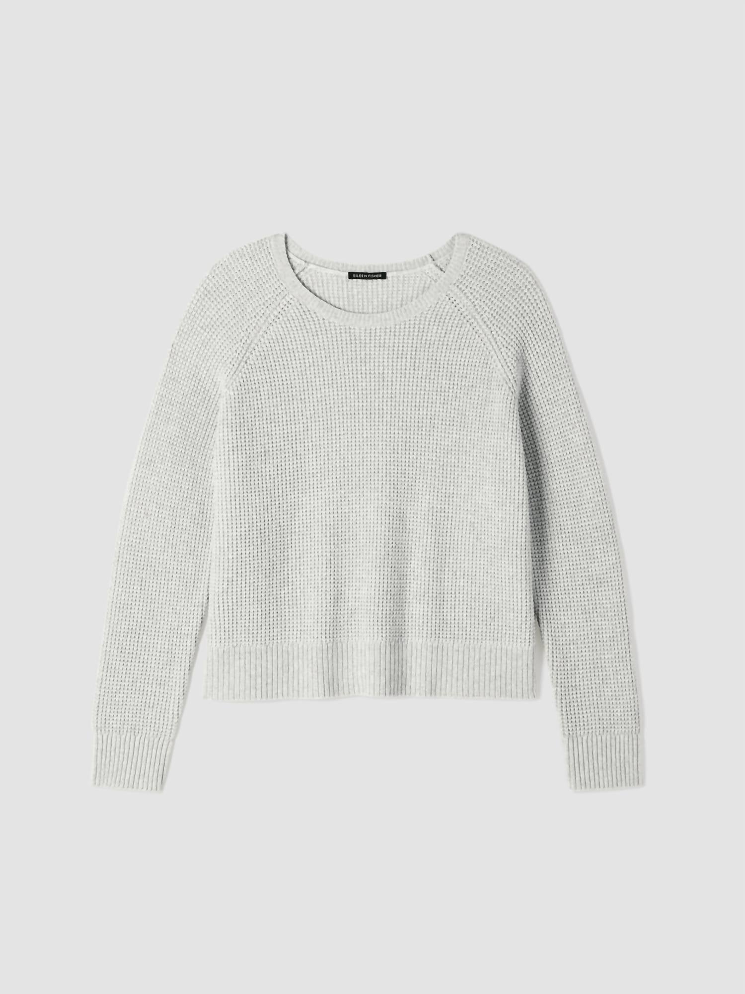 Eileen Fisher - Eilee Raglan Sleeve Crew Neck Sweater - clothing - cotton - blend - crew