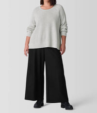 Eileen Fisher - Eilee Raglan Sleeve Crew Neck Sweater - clothing - cotton - blend - crew