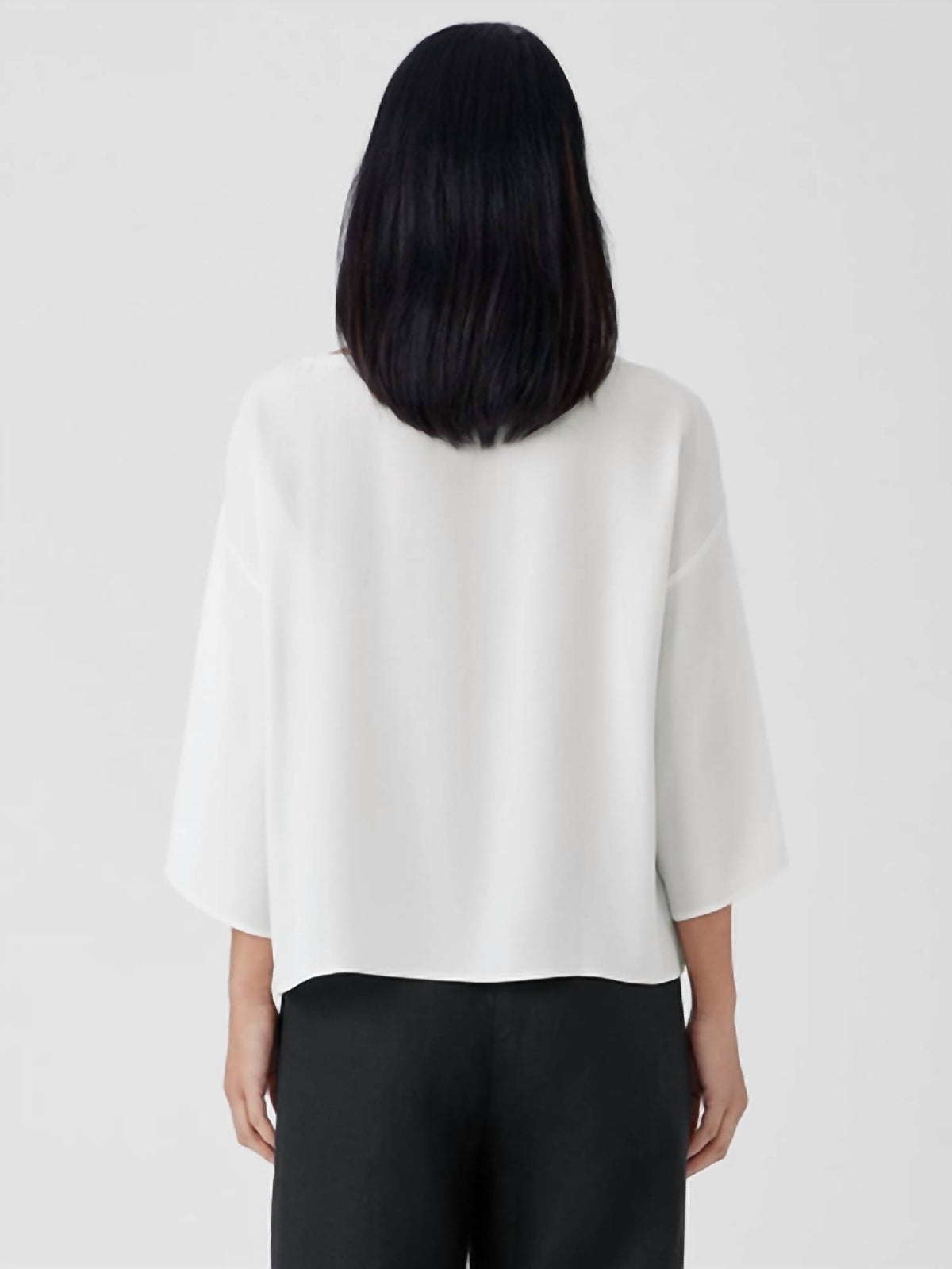 Eileen Fisher - Georgette Bateau Neck Top - Plus