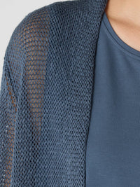 Eileen Fisher - Organic Linen Cotton Cord Long Cardigan - beige - cardigans - clothing