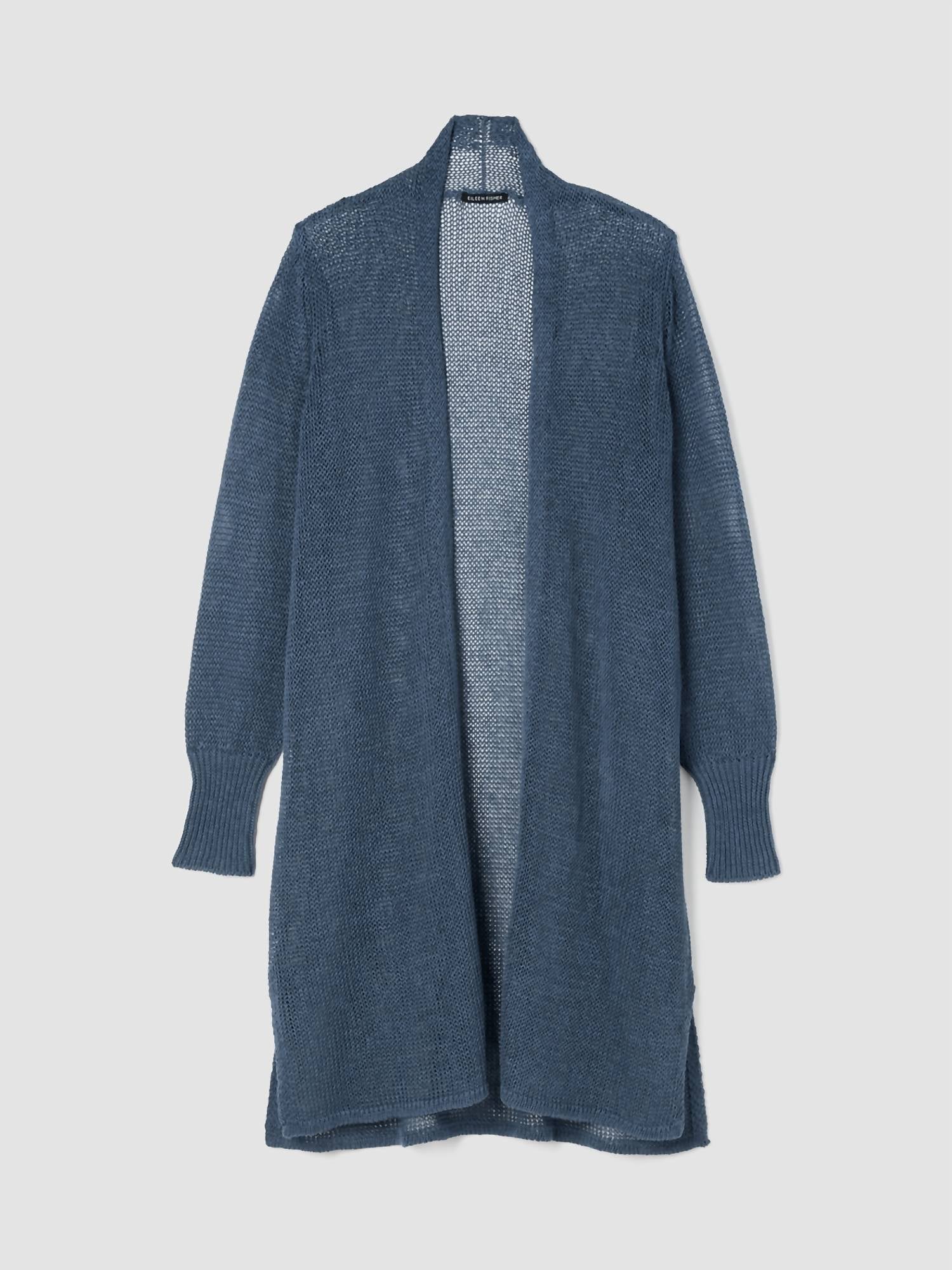 Eileen Fisher - Organic Linen Cotton Cord Long Cardigan - beige - cardigans - clothing
