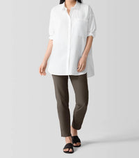 Eileen Fisher - Slim Ankle Pants - ankle - brown - clothing