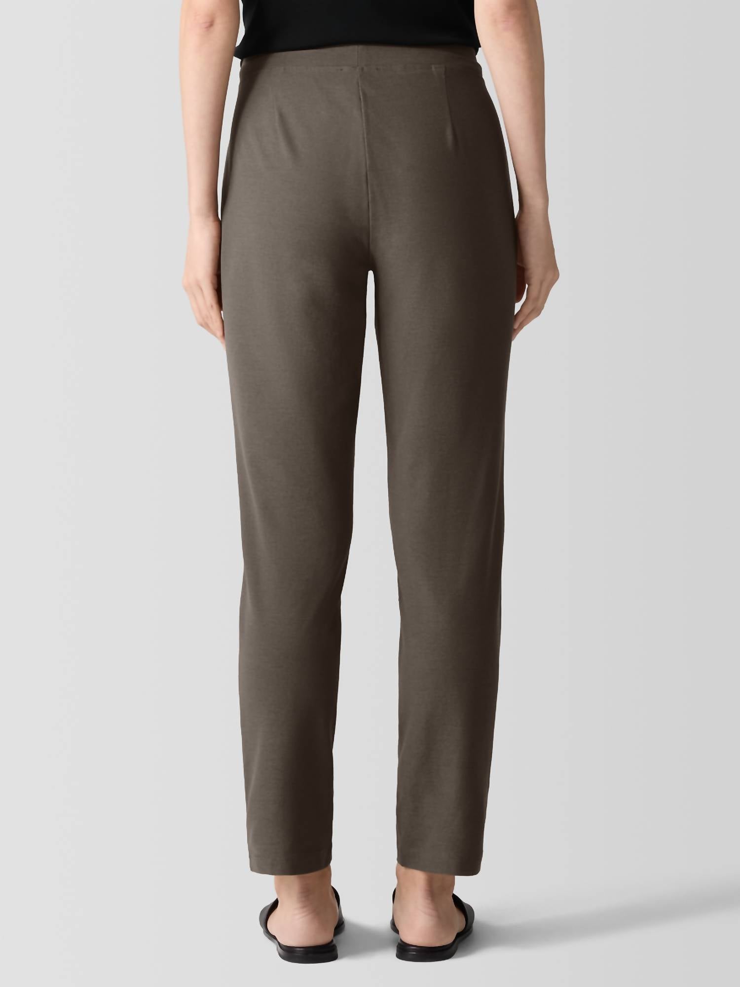 Eileen Fisher - Slim Ankle Pants - ankle - brown - clothing