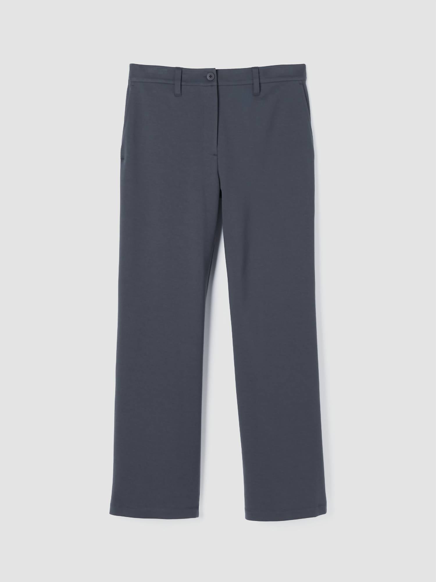Eileen Fisher - Wide Easy Fit Trouser Pants - clothing - grey - lyocell