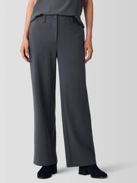 Eileen Fisher - Wide Easy Fit Trouser Pants - clothing - grey - lyocell