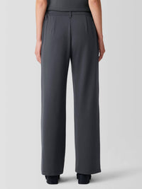Eileen Fisher - Wide Easy Fit Trouser Pants - clothing - grey - lyocell
