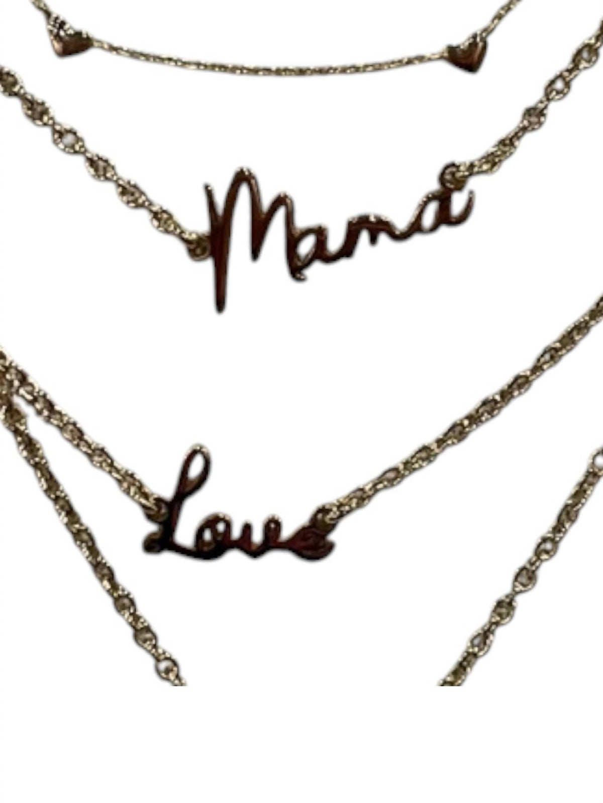 Eklexic - Dainty Script Mama Necklace