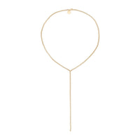 Eklexic - Thin Luciana Box Chain Lariat