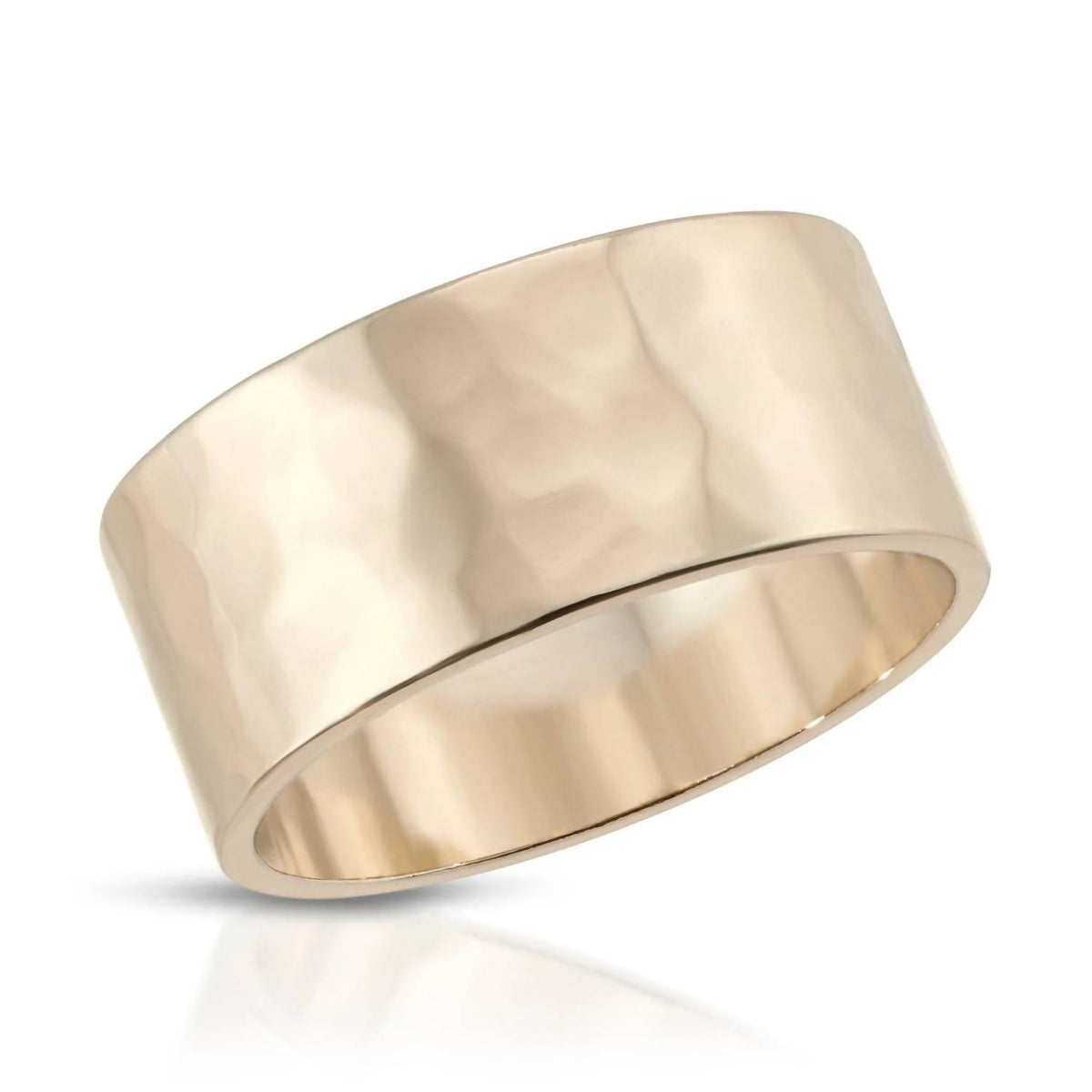 Eklexic - Women's 9.5mm Hammered Ring