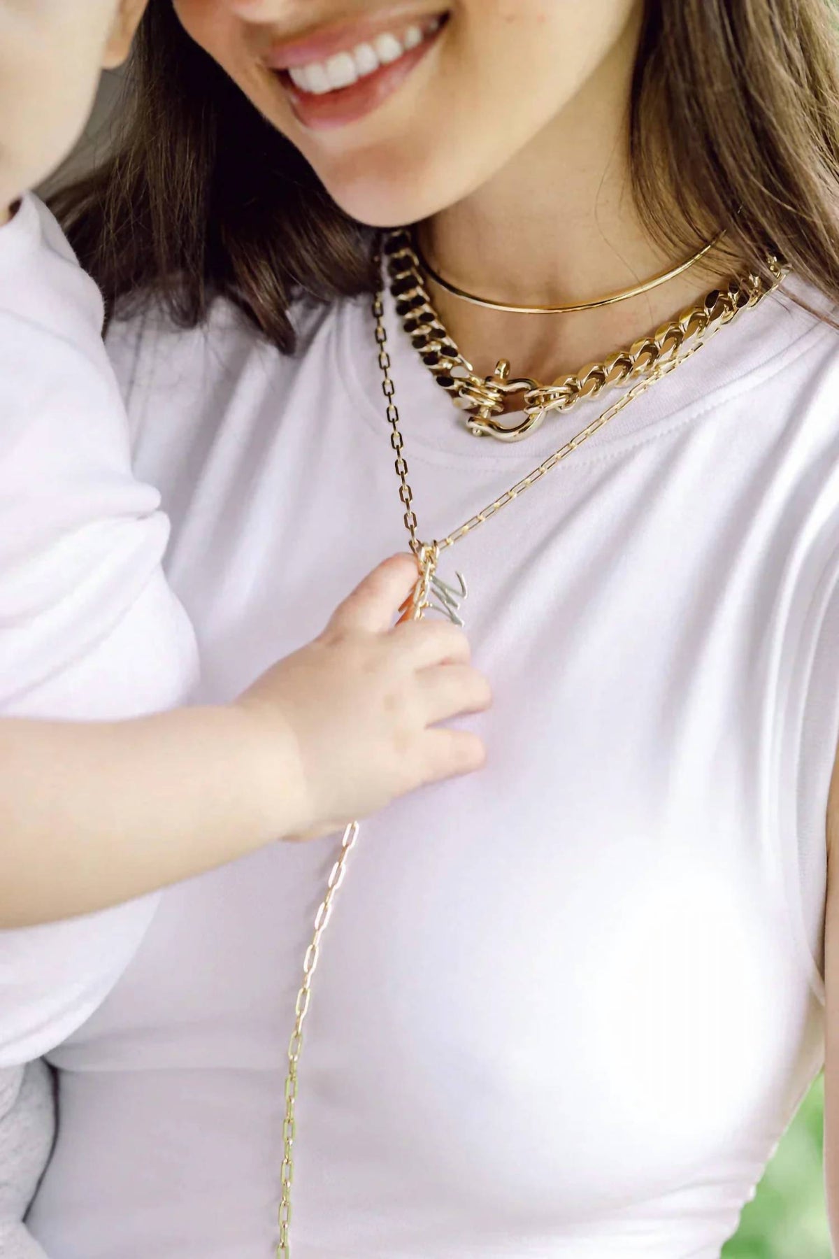 Eklexic - Women's Medium Link Lariat Necklace