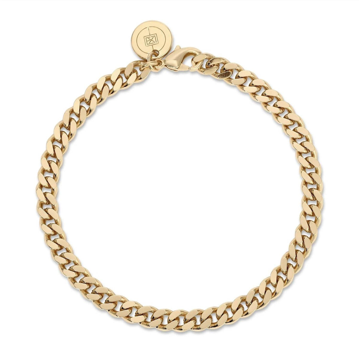 Eklexic - Women's Micro Link Curb Chain Bracelet