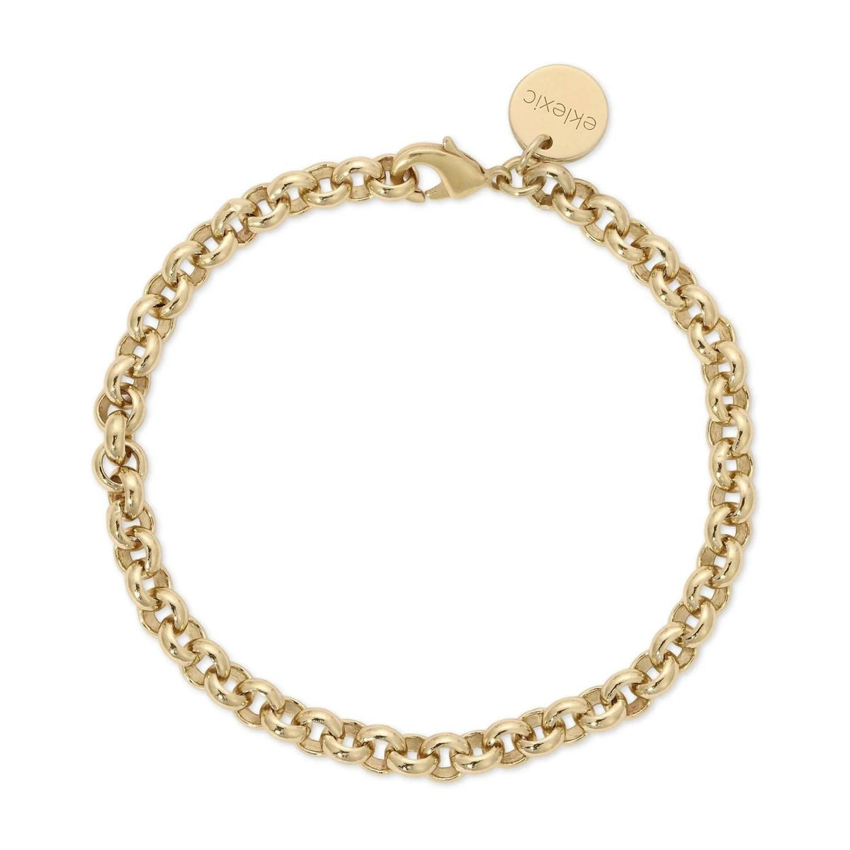 Eklexic - Women's Micro Royal Rolo Chain Anklet
