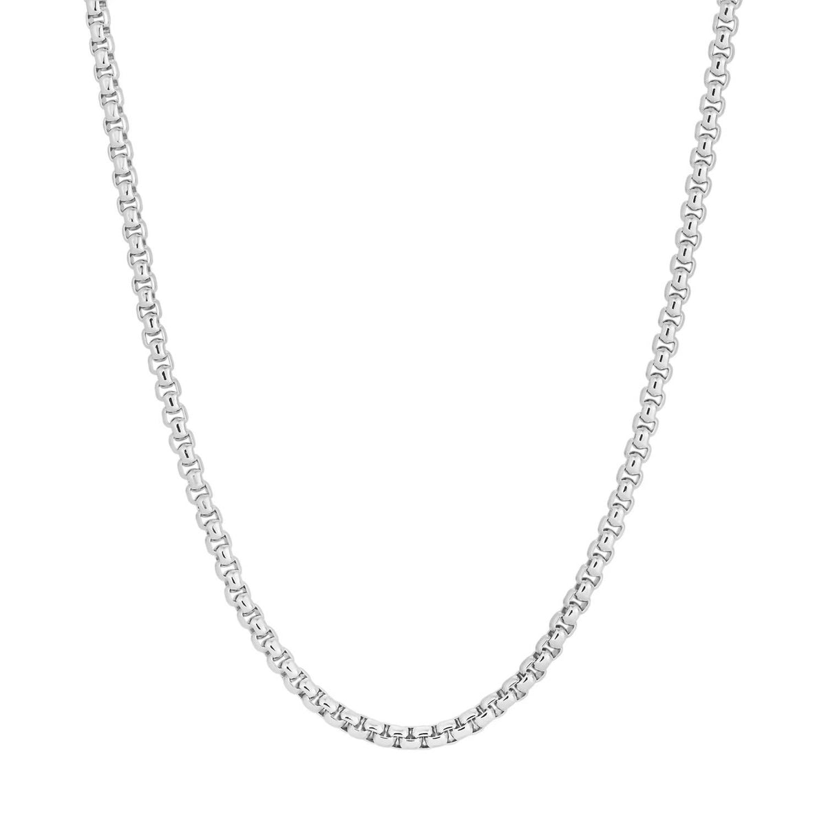 Eklexic - Women's Thin Luciana Box Chain Necklace