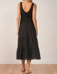 Elan - Aries Maxi Dress - black - clothing - cotton - blend