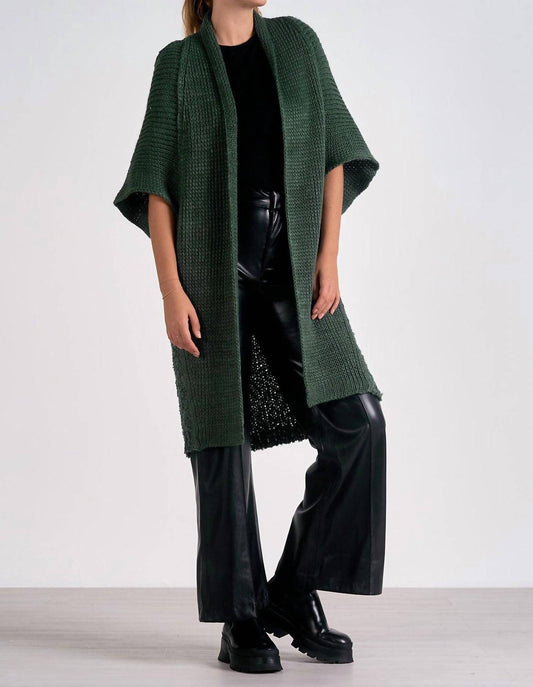 Elan - Cliff Oversized Cardigan - acrylic - cardigans - clothing