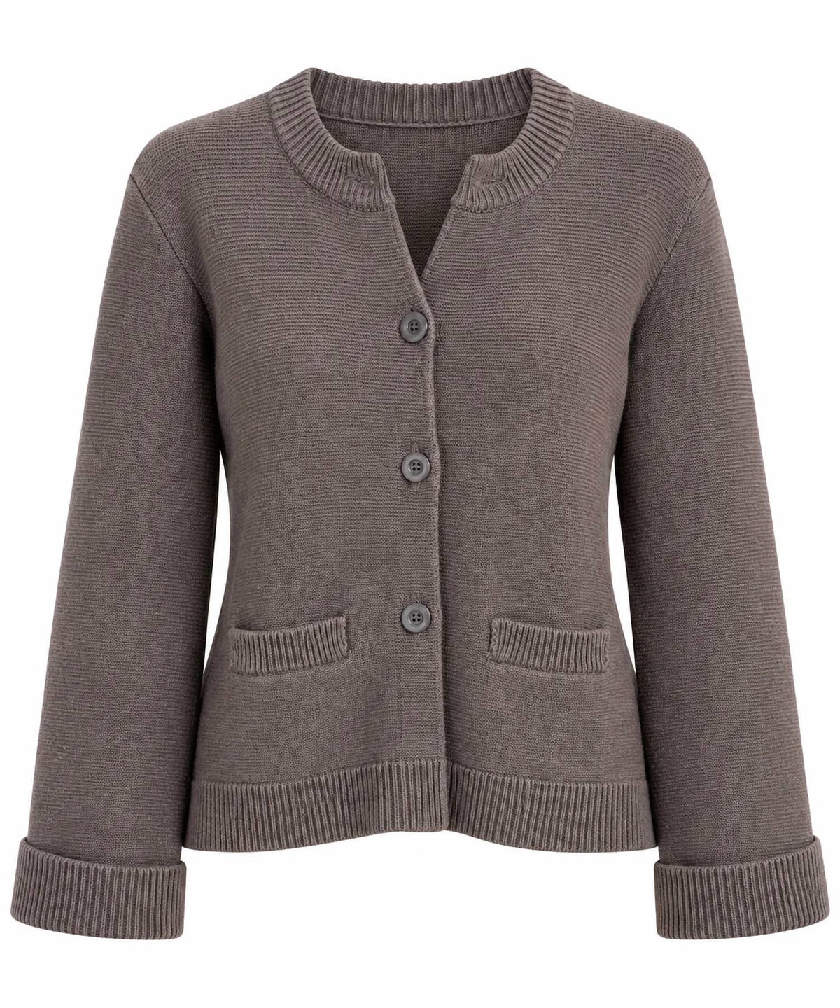 Elan - Crew Neck Sweater Jacket