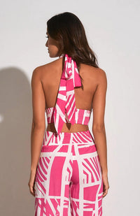 Elan - Criss Cross Halter Top