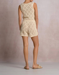 Elan - Crochet Tie-front Vest