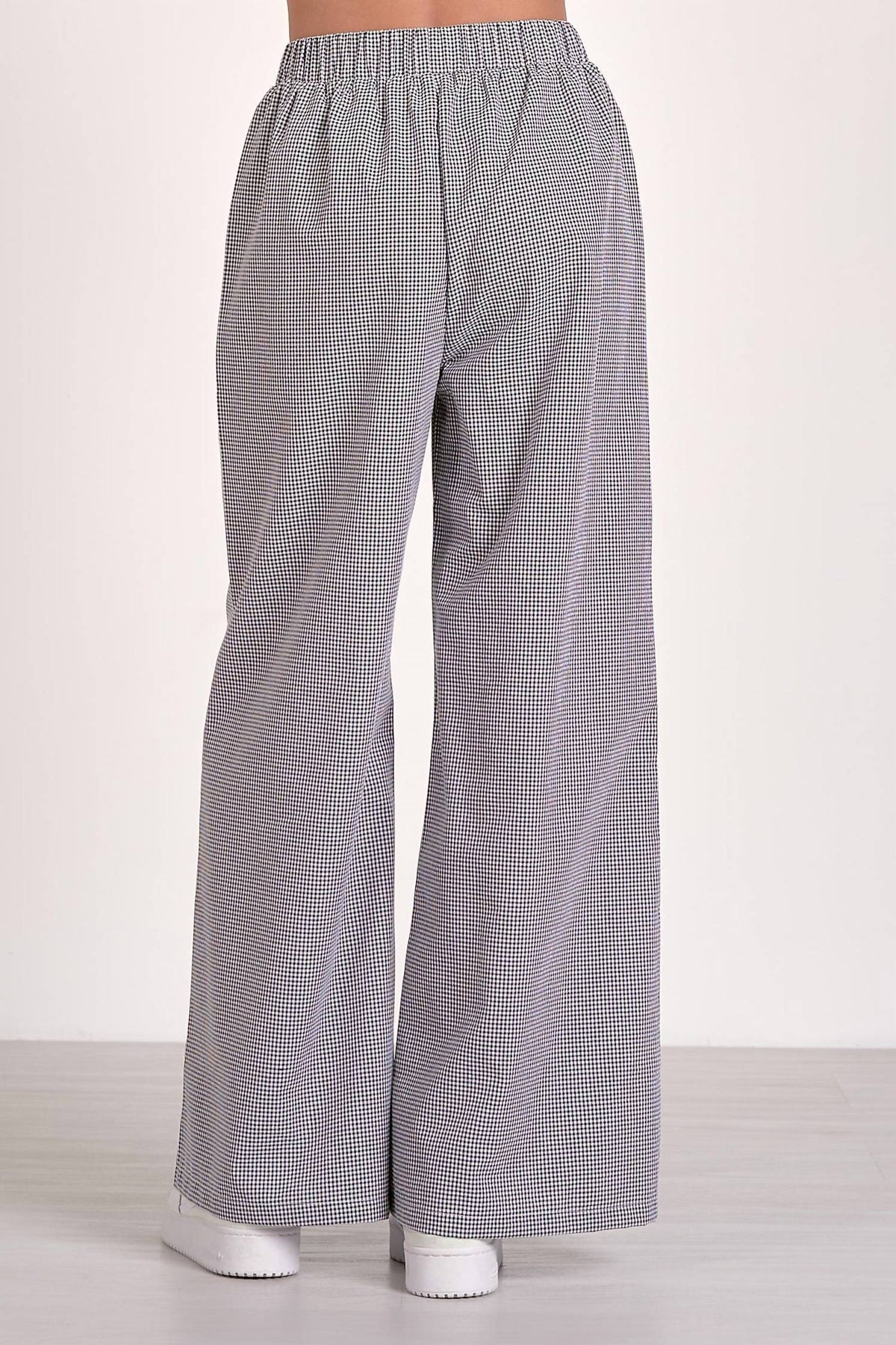 Elan - Gingham Wide Leg Pants