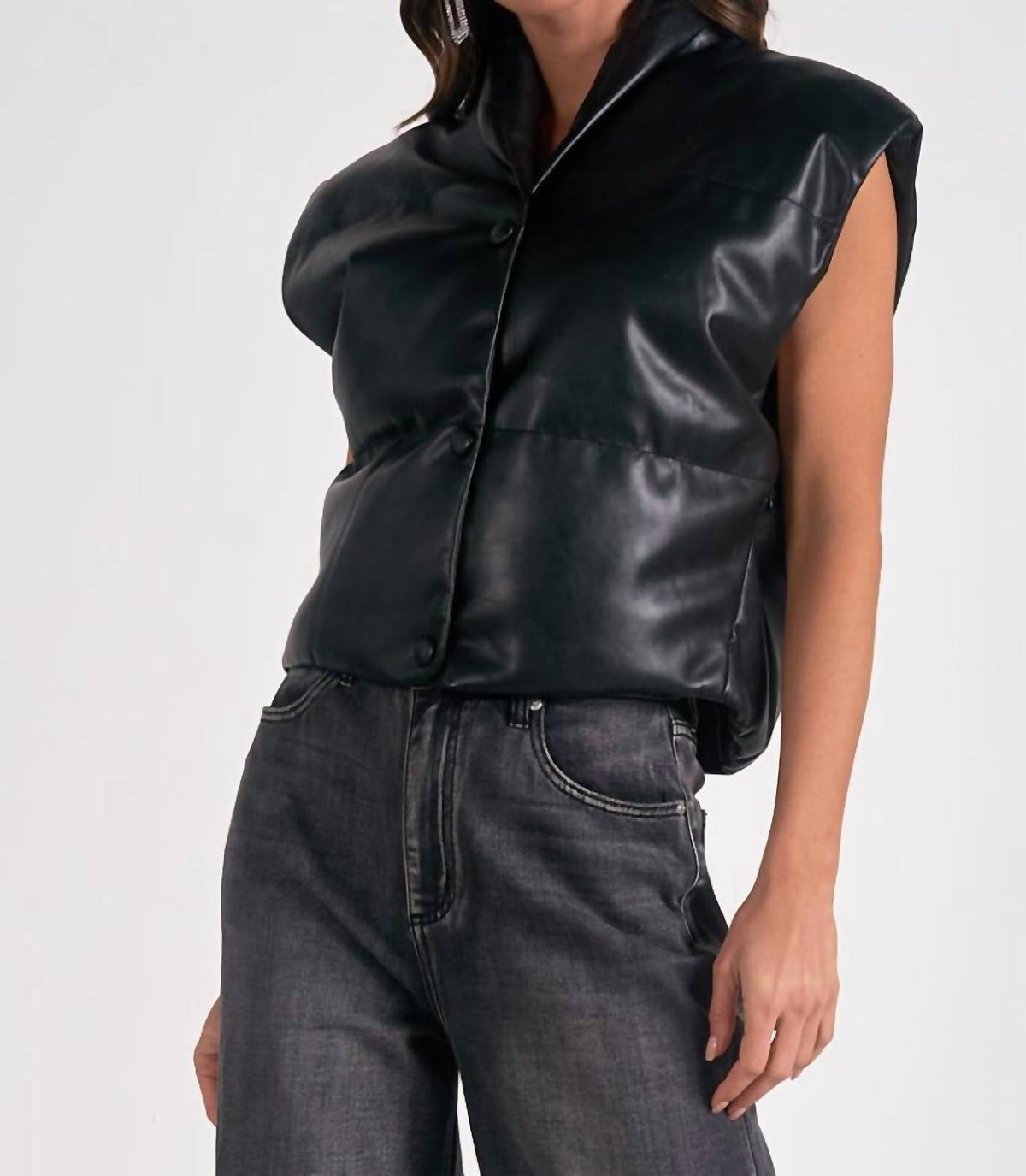Elan - High Collar Vest