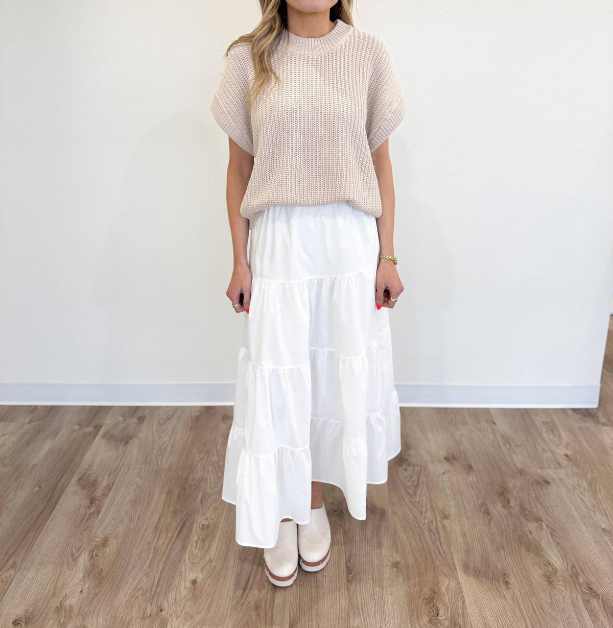 Elan - Kaiya Vest Midi Skirt Set