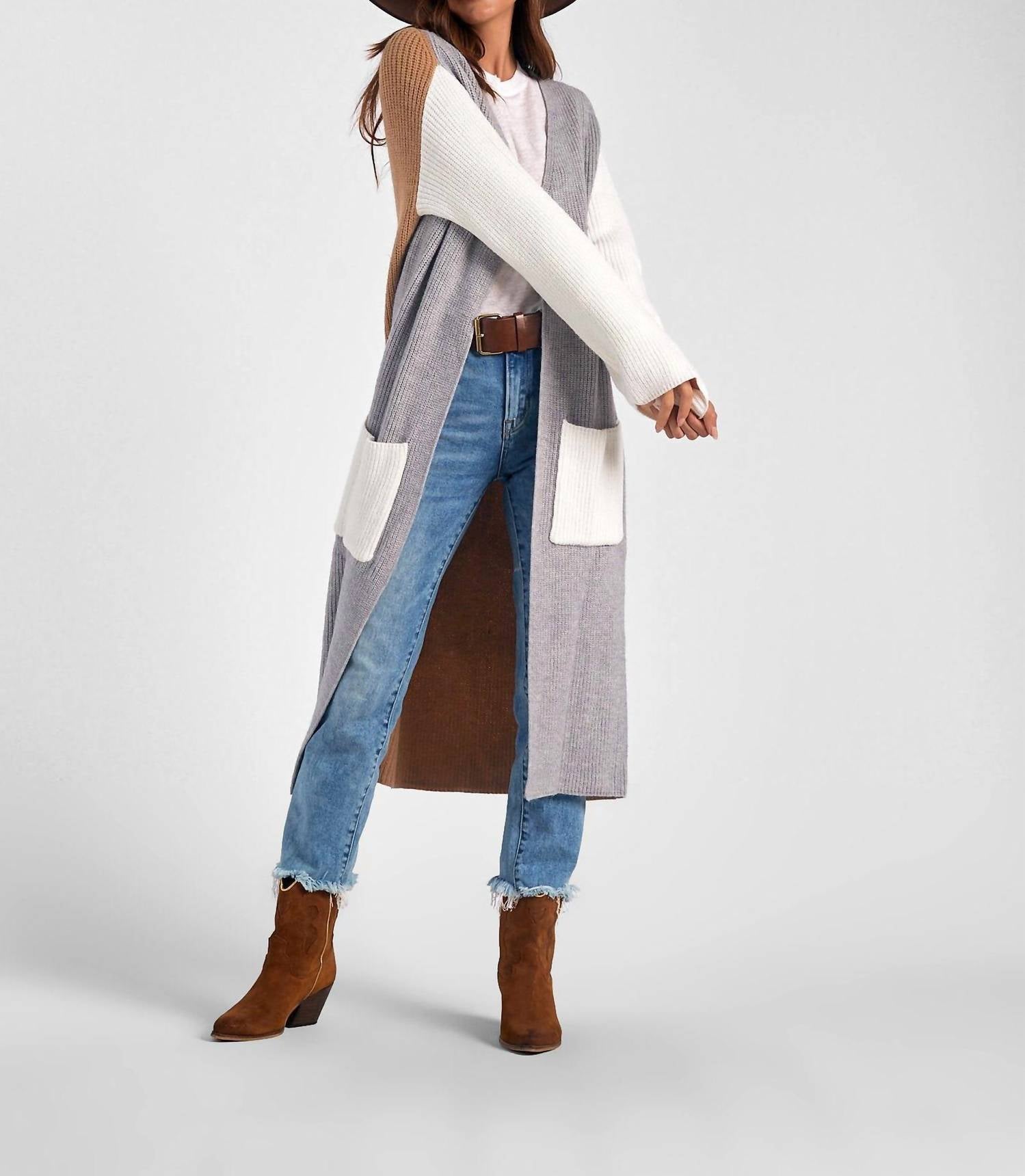 Elan - Kitson Duster Long Cardigan - acrylic - cardigans - clothing