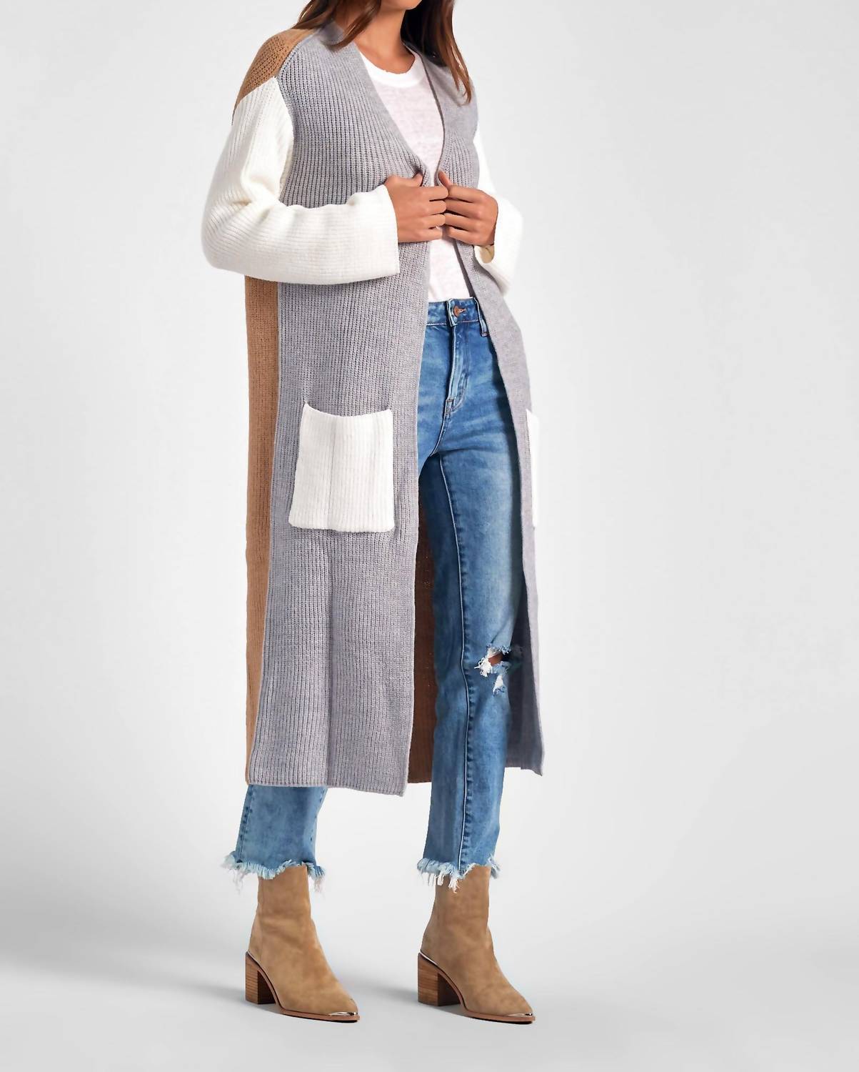Elan - Kitson Duster Long Cardigan - acrylic - cardigans - clothing