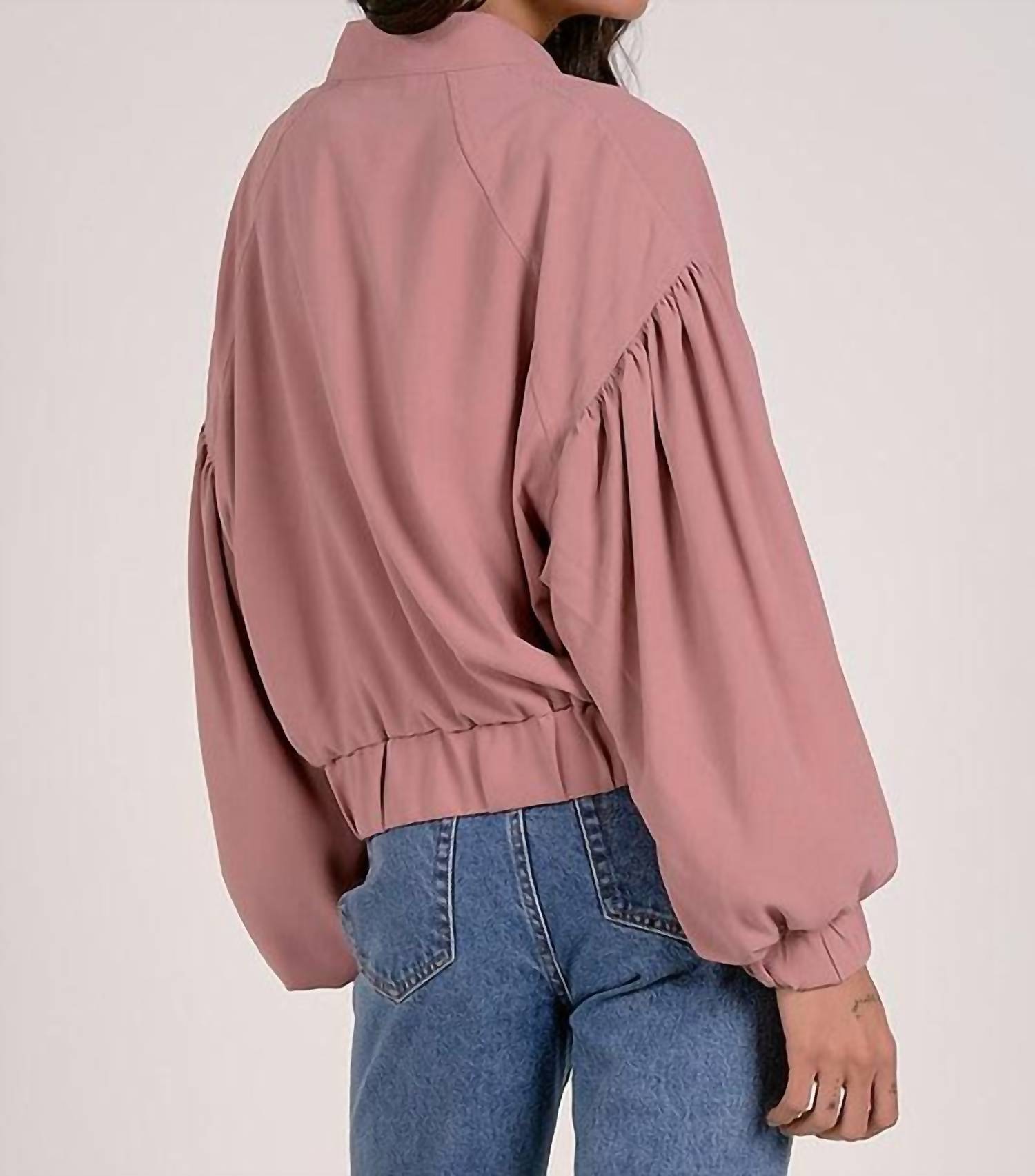 Elan - Mauve Balloon Jacket - bomber - jackets - clothing - jackets