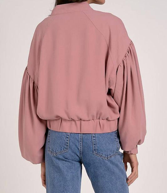 Elan - Mauve Balloon Jacket - bomber - jackets - clothing - jackets