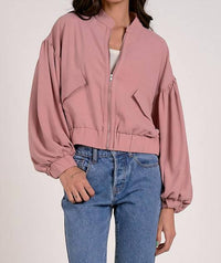 Elan - Mauve Balloon Jacket - bomber - jackets - clothing - jackets