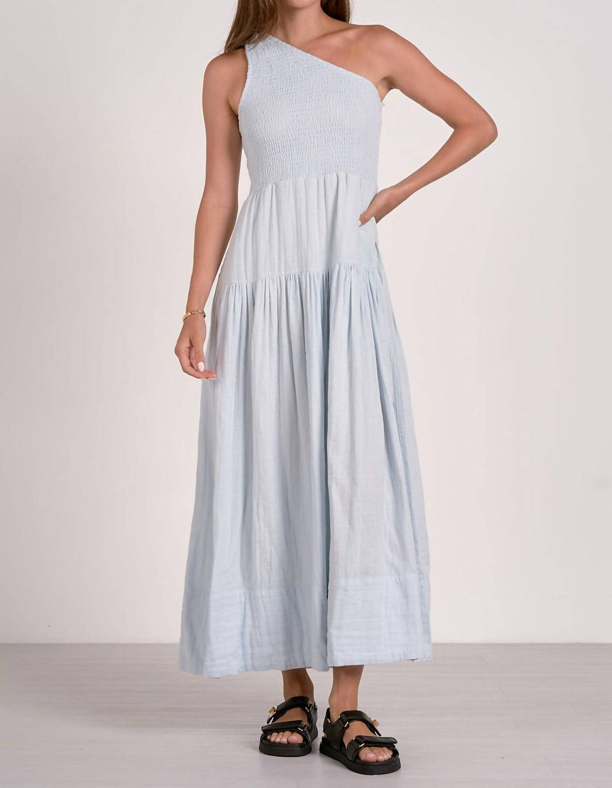 Elan - One Shoulder Maxi Dress