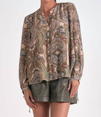 Elan - Paisley Blouse