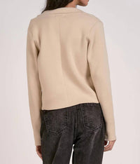Elan - ROCKY BLAZER SWEATER - beige - clothing - polyester