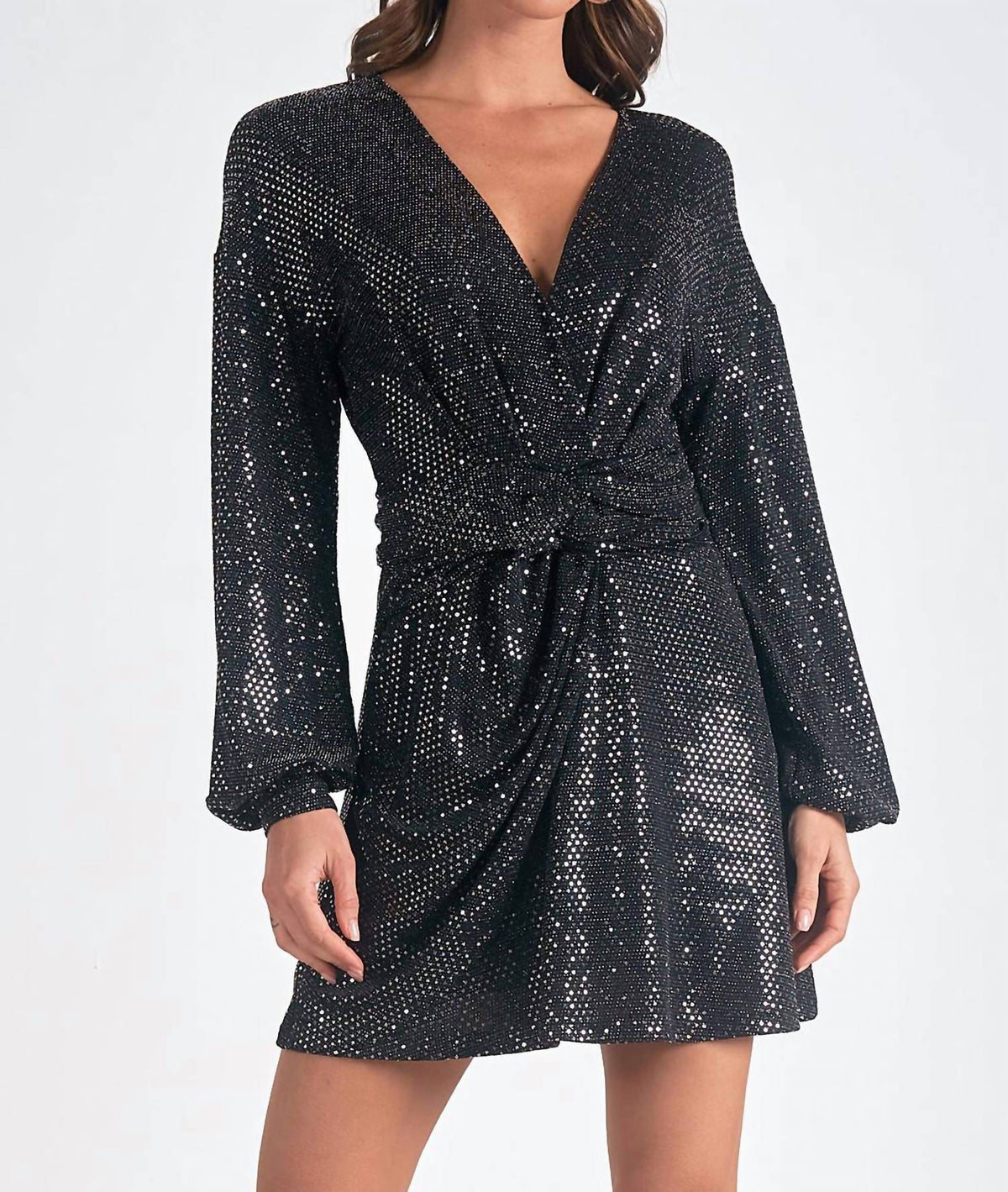 Elan - Sequin Wrap Dress