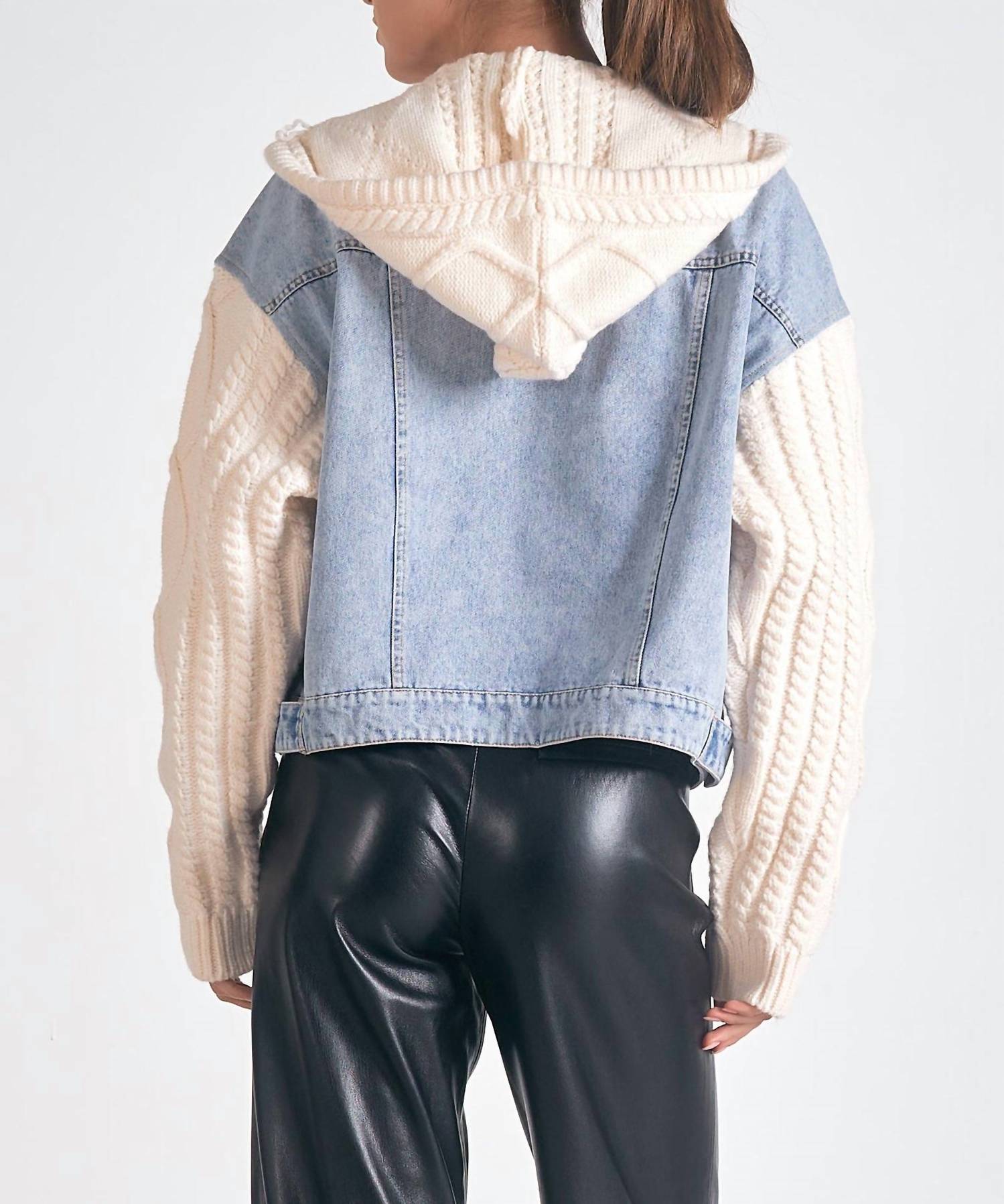 Elan - Serena Sweater Jacket - blue - casual - jacket - clothing
