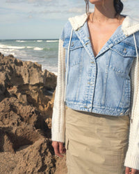 Elan - Serena Sweater Jacket - blue - casual - jacket - clothing