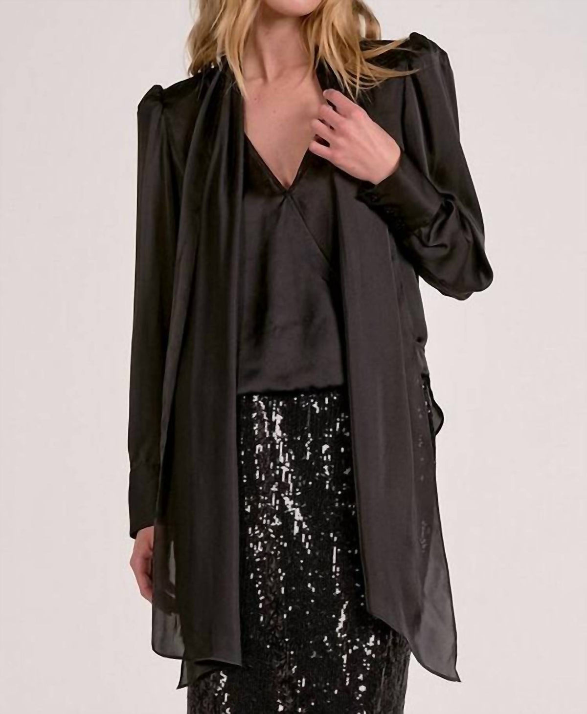 Elan - Silky Scarf Top