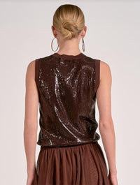 Elan - Sparkle Sleeveless Tank Top