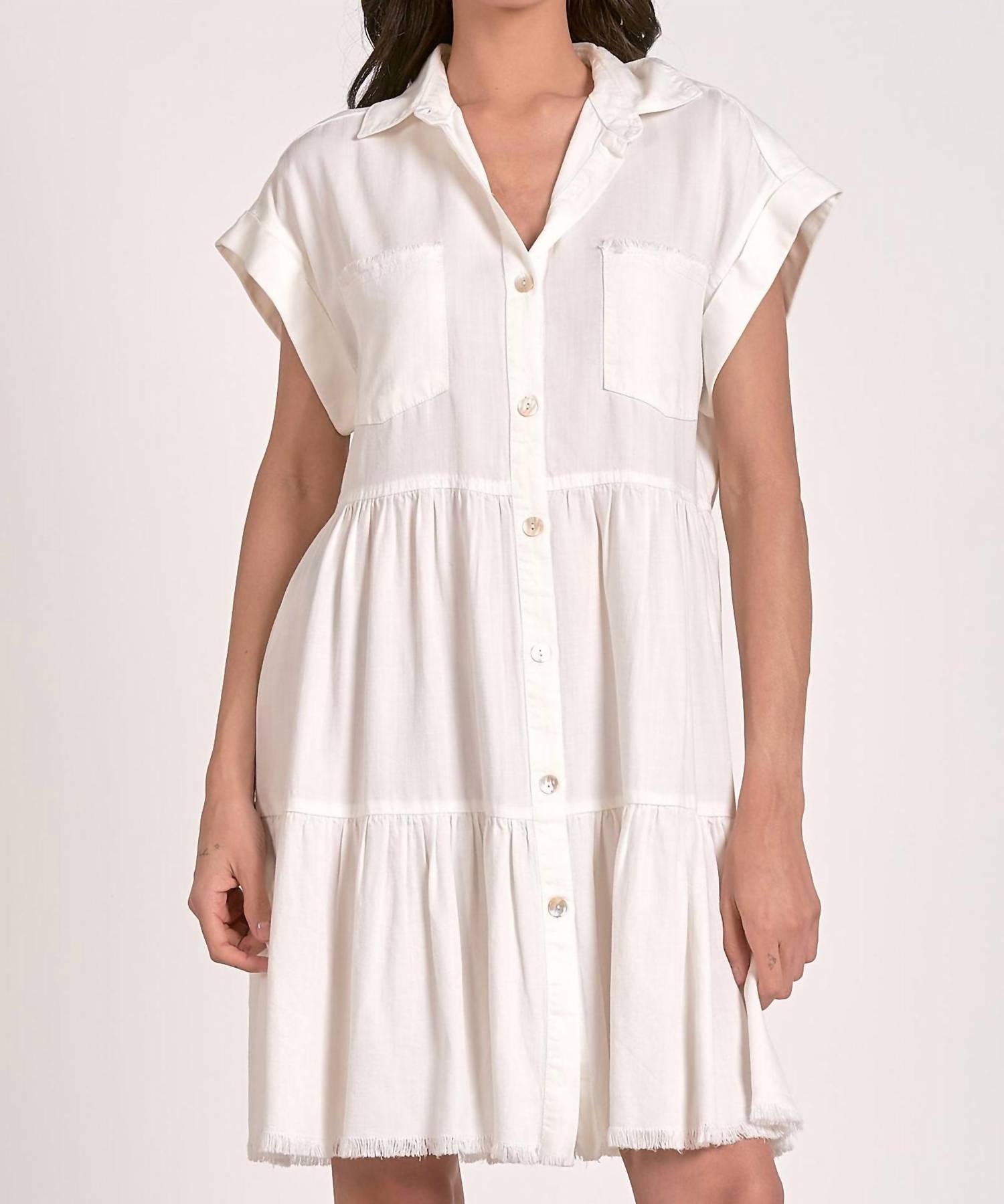 Elan - Tiered Mini Dress - clothing - collection:Graddresses(Auto) - dresses