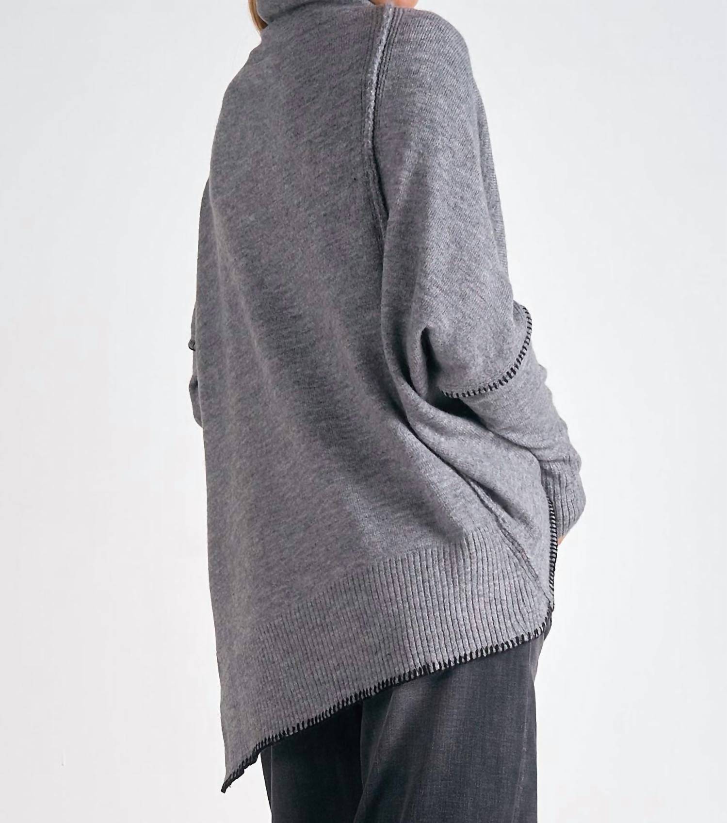 Elan - Vanilla Turtleneck Sweater - acrylic - clothing - cowl