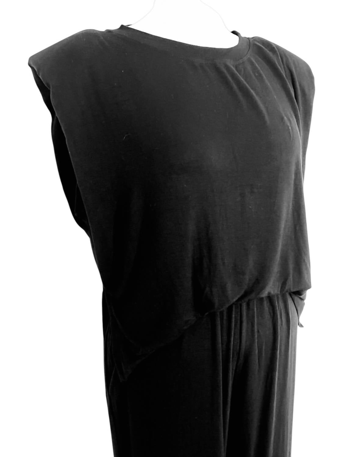 Elan - Women's One Piece Jogger Romper - black - clothing - jumpsuits